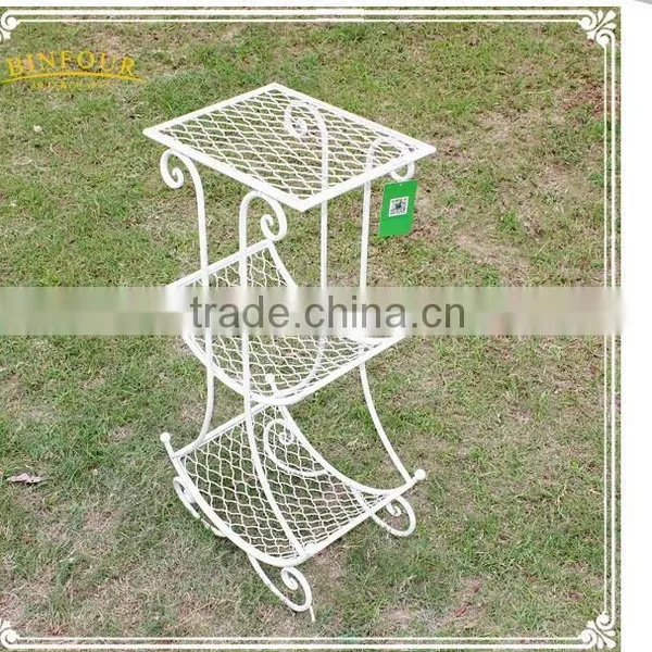 Metal Flower Plant Stand Pot Holder Wrought Iron Decorative Holder photo-2