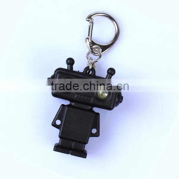 Cheap Plastic Robot LED Light Flash Keychain photo-5