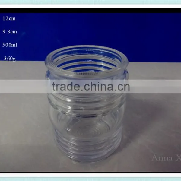 500ml Glass Candle Holder Glass Candle Jar