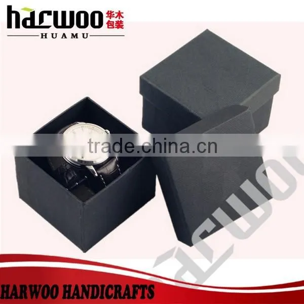 Wholesale Wood Leather Craft Black Luxury Present Packaging Custom Gift Box photo-2