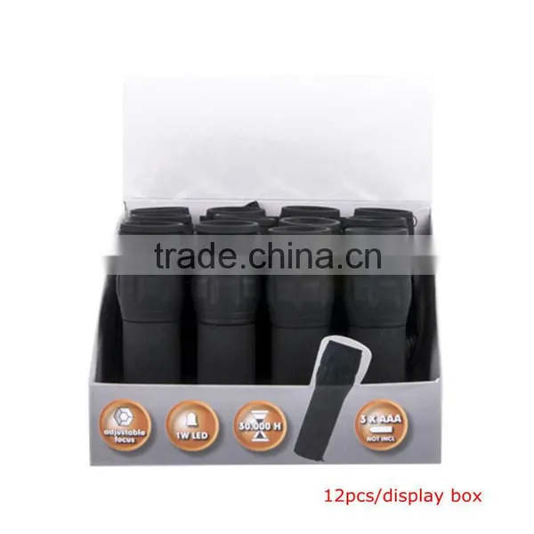 1W Powerful Led With AAA Batteries Zoom Flashlight photo-5