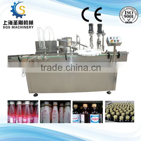 Full Automatic 30-150ml Bottle Drinks Filling and Rolling Machine photo-4