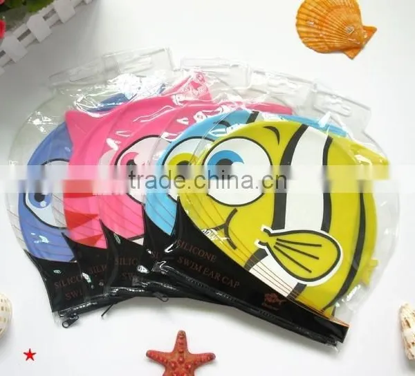 New Bubblefish Cartoon Silicone Latex Swim Caps photo-5