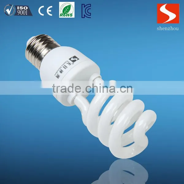 E27 Base Half Spiral Energy Saving Tube Light
