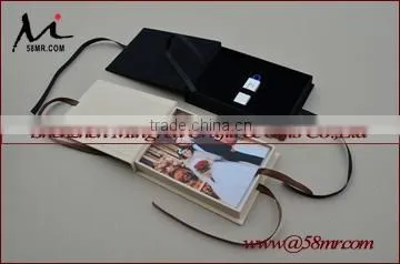 Foldable Fabric Special Paper USB Photo Packaging Gift Box photo-3