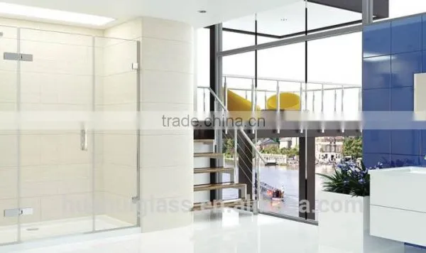 Flat Glass Frameless Pivot Folding Shower Door photo-2