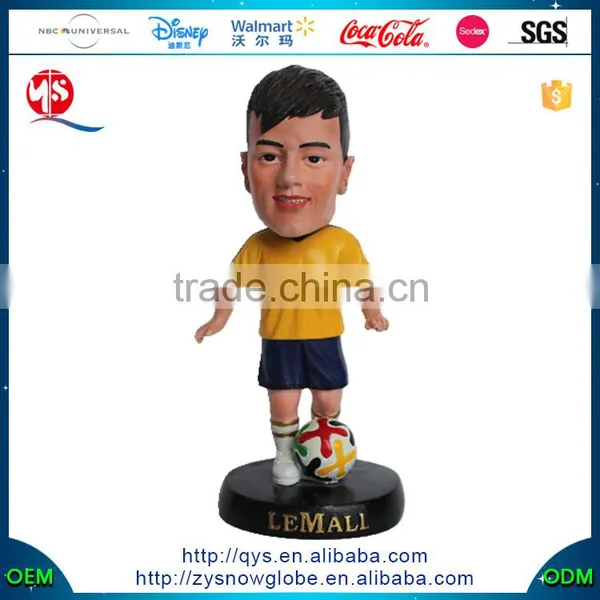 Neymar Human Bobble Head Soccer Player Statue Figurine With Soccer Bobbleheads