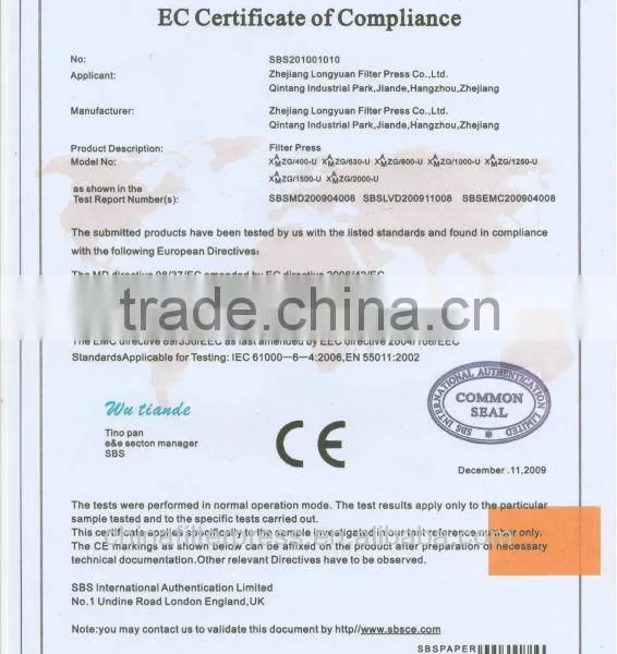 Auto 1500 Membrane Chamber PP Filter Press photo-5