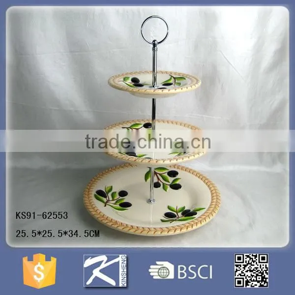 Kinsheng New Product Olive Ceramic Spoon and Ffork Storage Holder photo-4