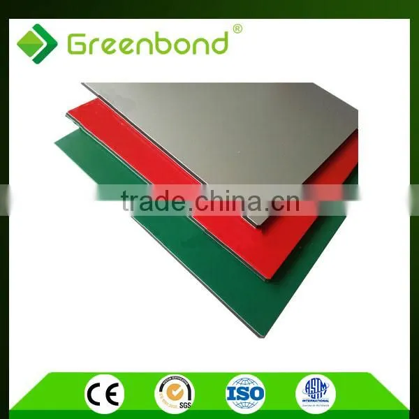 GREENBOND Building Exterior Curtain Walls 4mm Aluminum Composite Panel photo-3