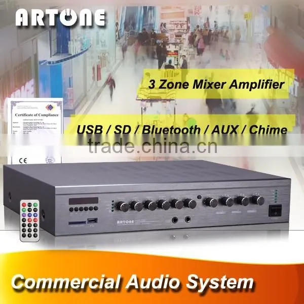PMS-3300 3 Zone Usb Mp3 sd fm Bluetooth 300 Watt Amplifier photo-6