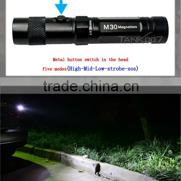 High Powerful 2015 Emergency Magnet Tactical Led Flashlight photo-5