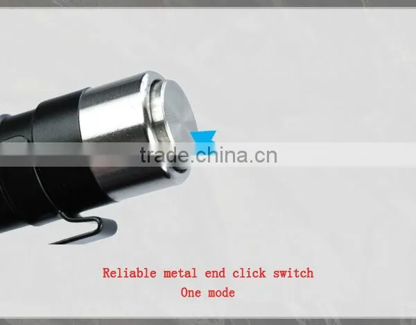 Dry Battery Power Source and Mini LED Light Torch Flashlight Silver photo-2