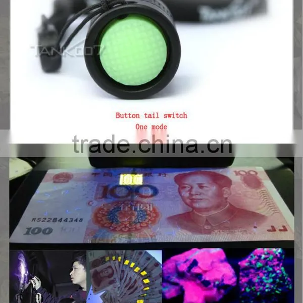 Mini UV Light Money Detector Solar Powered Led Flashlight Keychain photo-5
