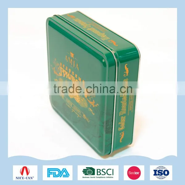 Beautiful Square Tin Box for Biscuit photo-3
