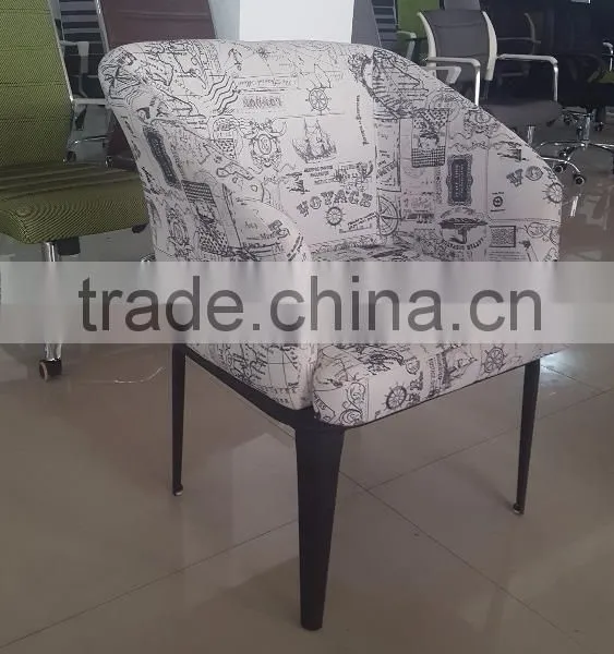 Coffee Shop Colorful Single Sofa Fabric Tub Chair photo-2