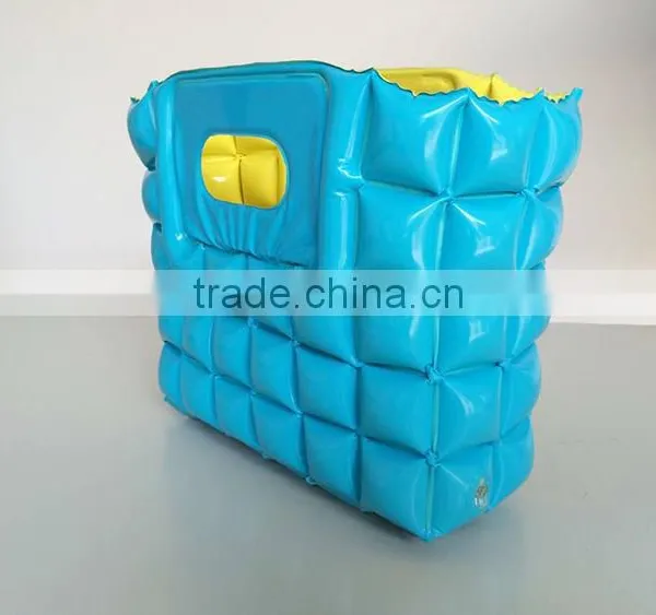 Portable Lightsome Green and Yellow Inflatable Bubble Beach Bag photo-2