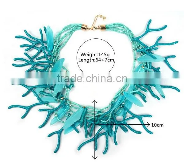 European Style Exaggerate Antlers Handmade Choker Necklace photo-6