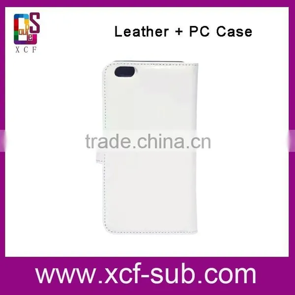 Best Selling Printable Sublimation Leather Flip Mobile Phone Case pu Leather Case for Iphone 6 Covers