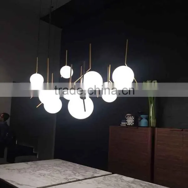 Europe Style Lamp Glass Iron Material Lighting Pendant Light photo-5