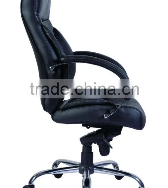 PU Leather Chromed Armrest and Base Buffalo Top Leather Office Chair AGS-6017-1 photo-3