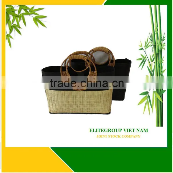New style and new material with hand bag - bamboo, seagrass and waterhycinth