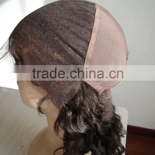 12 Inch Natural Color Curly Virgin Full Lace Wigs Human Hair photo-5