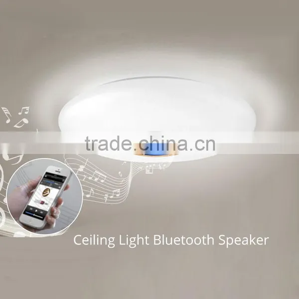 Ceiling RGB Light Lamp Bluetooth Speaker 80W Controlled by APP and Remote Control