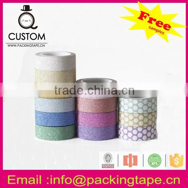 Custom Printed Decorative Printing Bling Bling Glitter Tape Wholesale photo-5