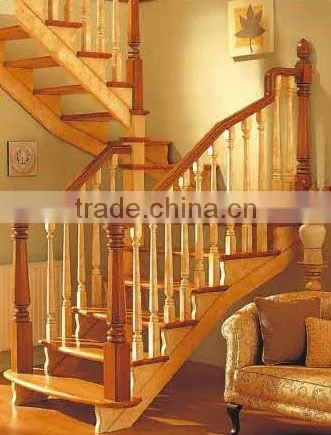 Elegant Solid Wooden Stairs