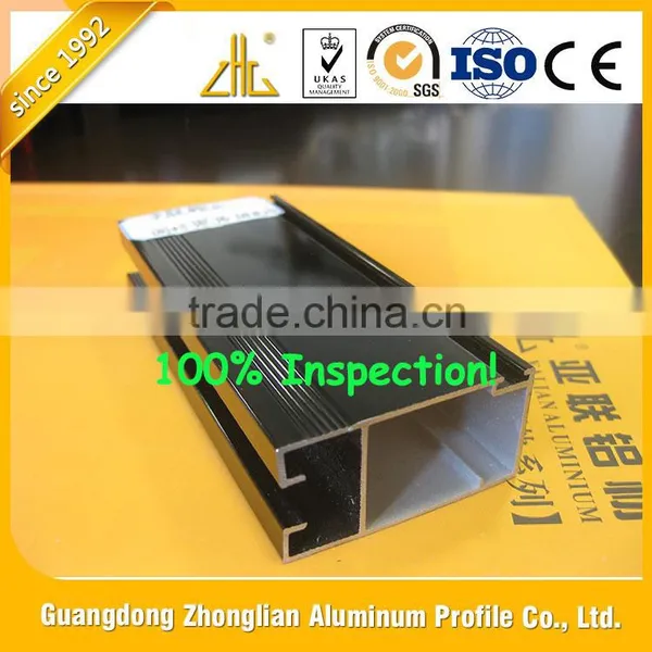 LED Panel Aluminium Frame / U Channel LED Aluminium Profile Black Pearl Color/ Powder Coating Aluminium Profile Australia Market photo-6