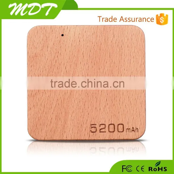 2015 Best Selling Gift Wood Power Bank 5200mah Portable Power Bank Charger of Usb Rohs Power Bank photo-6
