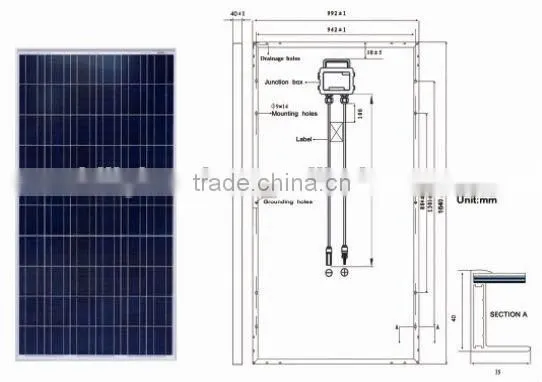 Poly 260w Solar Panel With TUV,CEC,CE,ISO9001 Certificate photo-2
