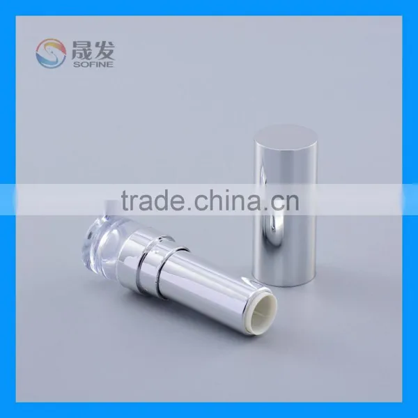 Shiny Siliver Color Empty Cosmetic Lipstick Container photo-3