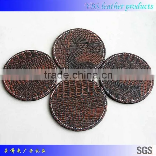 Custom Fashionable, Very Competitive Leather Coasters for Home and Hotel photo-3