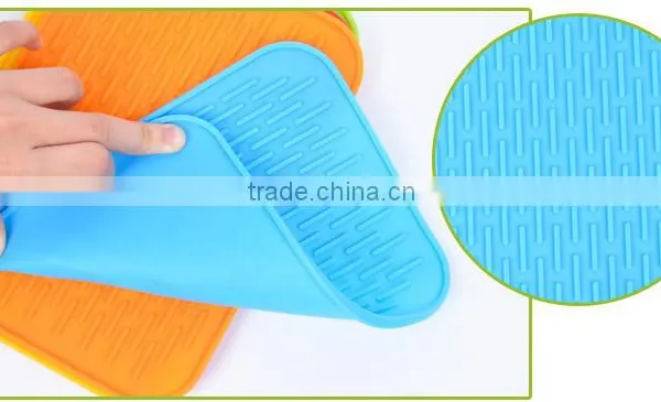 Heat Resistant Silicone Dish Drying Mat Silicone Pot Holder photo-4