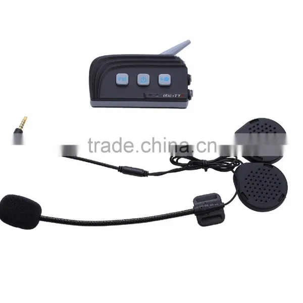 2016 New EJEAS Brand 1200M Wireless Four Way Bluetooth Interphone for Motorcycle and Bicycle Helmet With AUX and FM photo-2