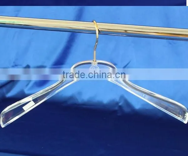High Quality Market Acrylic Plexiglass Plastic Clothes Hanger Hanger Anti-slip Plastic Hanger photo-3