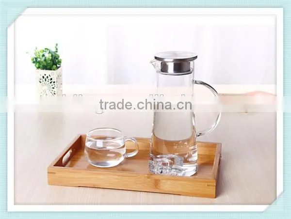 Borosilicate Double Wall Tea Glass Bottle Heat-resistant Double Wall Glass Pitcher With High Quality photo-3
