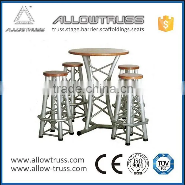 Popular Modern Bar Tables Portable Chairs With Aluminum Legs photo-6