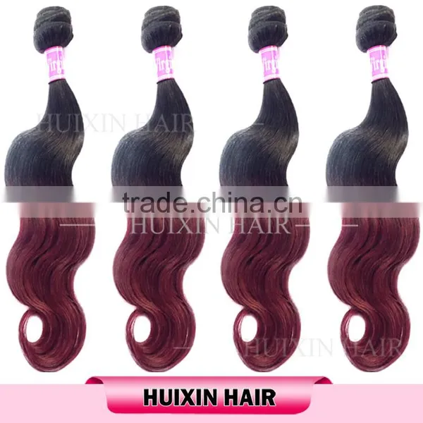 2016 High Feedback Top Peruvian Hair Ombre Braiding Hair, #1b-red Human Hair Extension photo-4