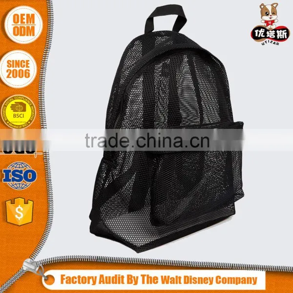 2016 Export Quality Oem Black Mesh Backpack photo-2
