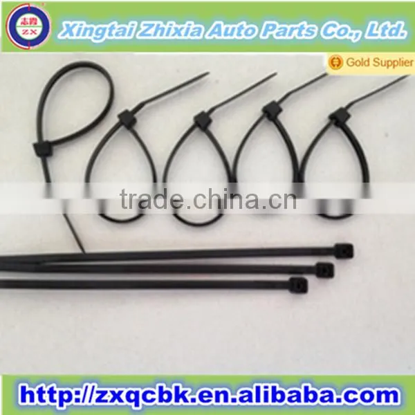 Made at XINGTAI ZX Good Performance Nylon Soft Cable Tie/cable Ties Plastic Black/ce Approved Cable Tie photo-2
