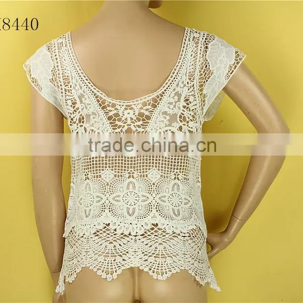 2016 Wholesale Hot Selling Girls Sexy Cool Summer Crochet Top photo-2