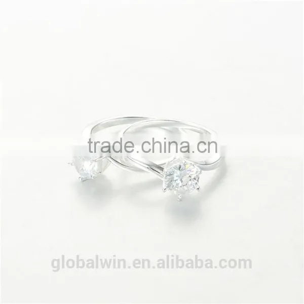 Fashion Jewelry Cheap Wholesale Cz Simple Single Stone Ring Designs photo-4