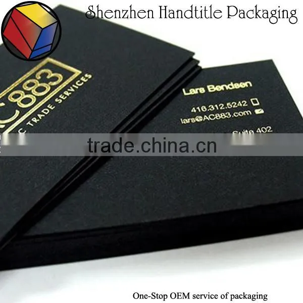 Elegant Gold Edge Business Card Hot Stamping photo-3
