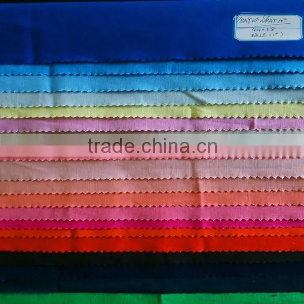 2016 New Fashion Colorful Piece Dyed Linen Viscose Fabric For Dress