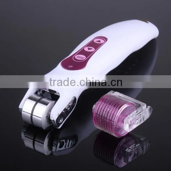 BIO Electric Derma Roller With LED Light Skin Beauty Roller for Wrinkle Remover and Skin Rejuvenation photo-4