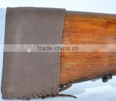 recoil and extension pad shotgun and rifle Leather Slip On Recoil Pad Leather Recoil Pad for Riffle or Shotgun