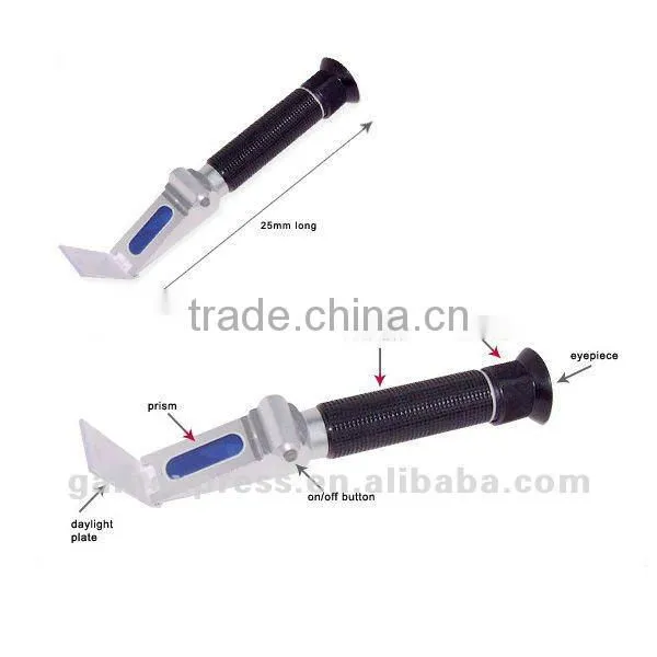 Salinity Refractometer With Built-in LED Light Aquarium 0~10% ATC photo-2